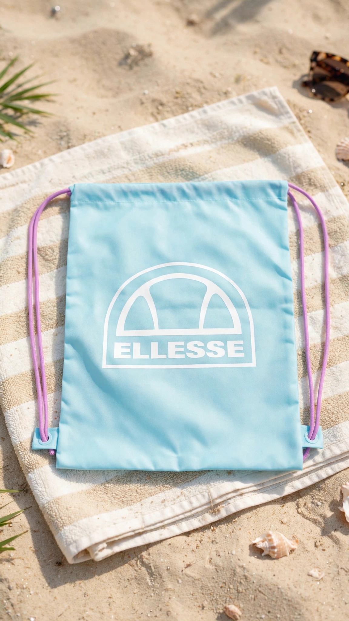 mochila tipo bolsa (o saco) unisex Ellesse Athlone Celeste