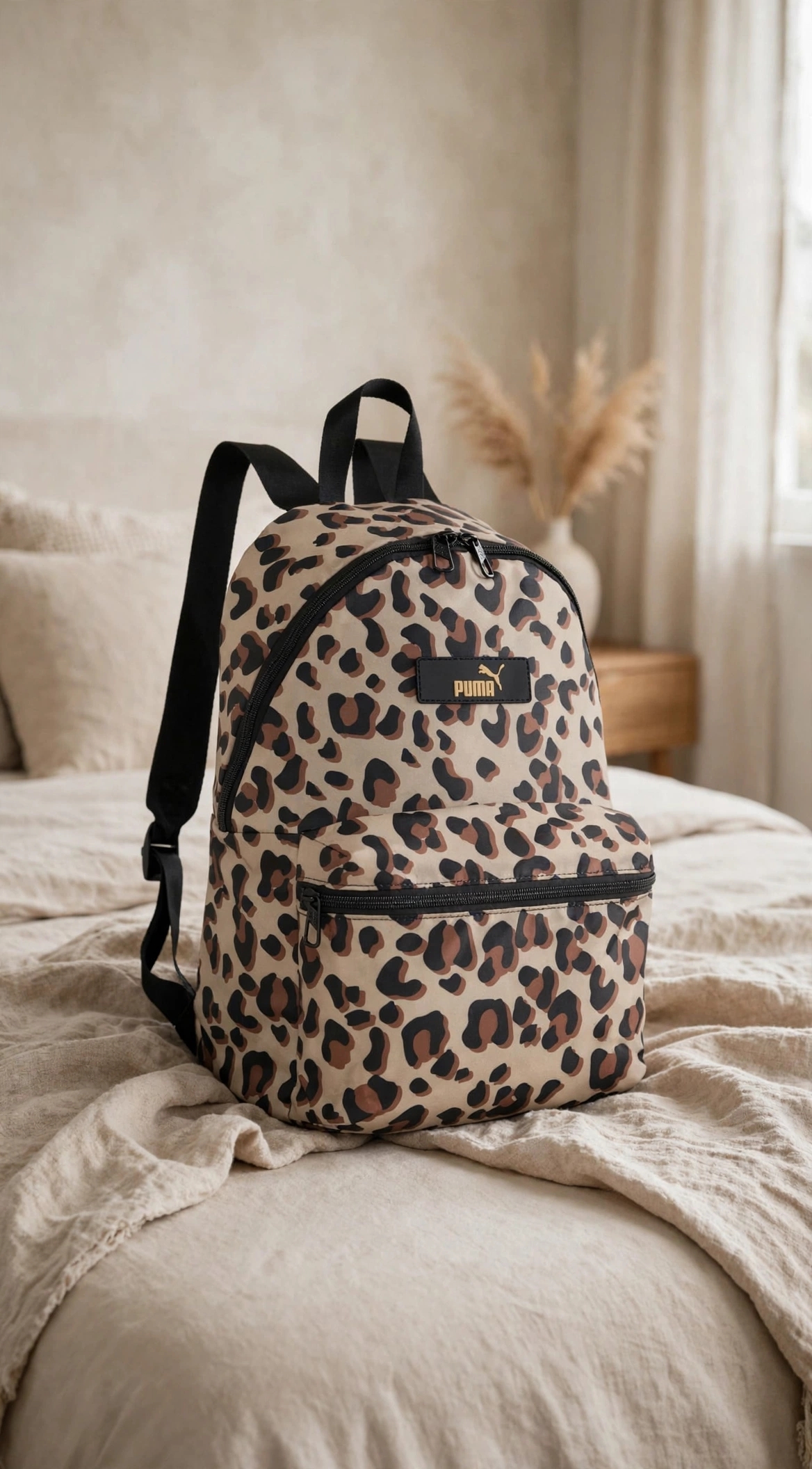 Mochila Puma Core Pop Backpack (estilo Animal Print / Prairie Tan-Animal AOP,